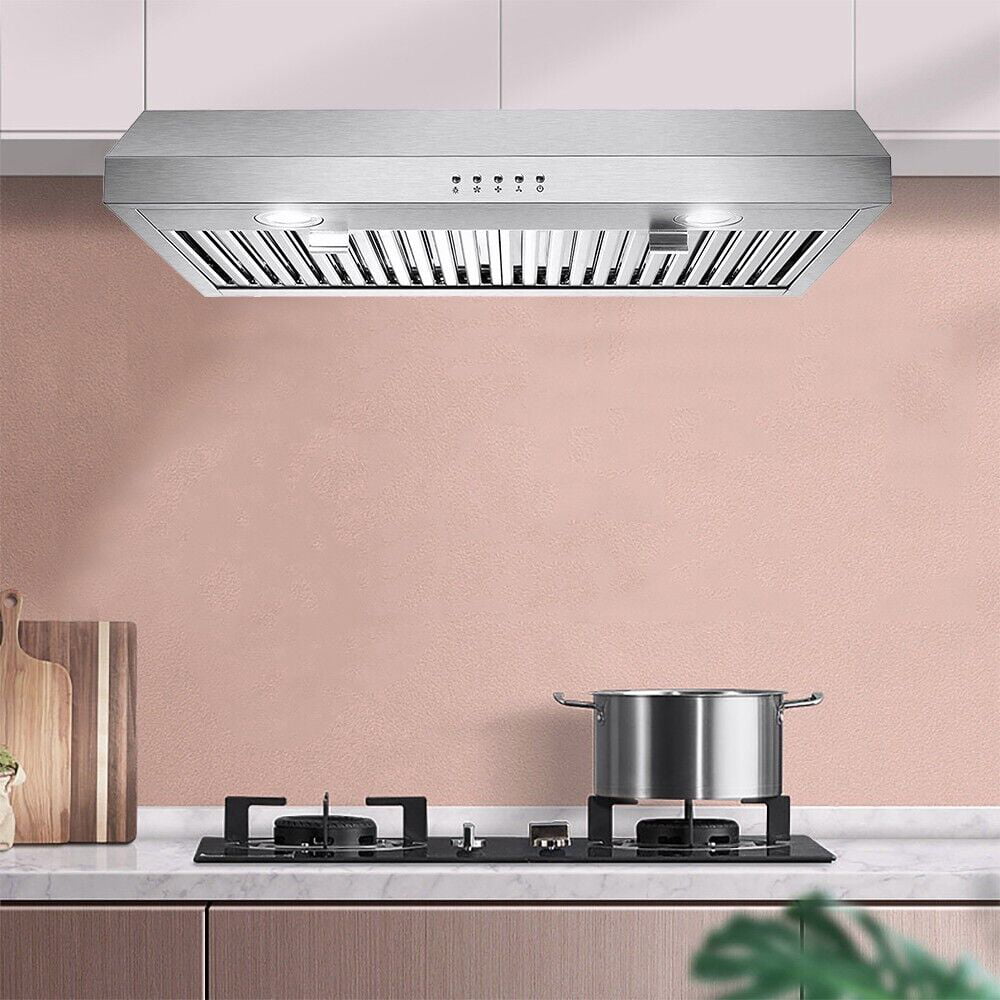 SNDOAS Stainless Steel Range Hood 30 inch Under Cabinet Range Hood with 3 Way Venting