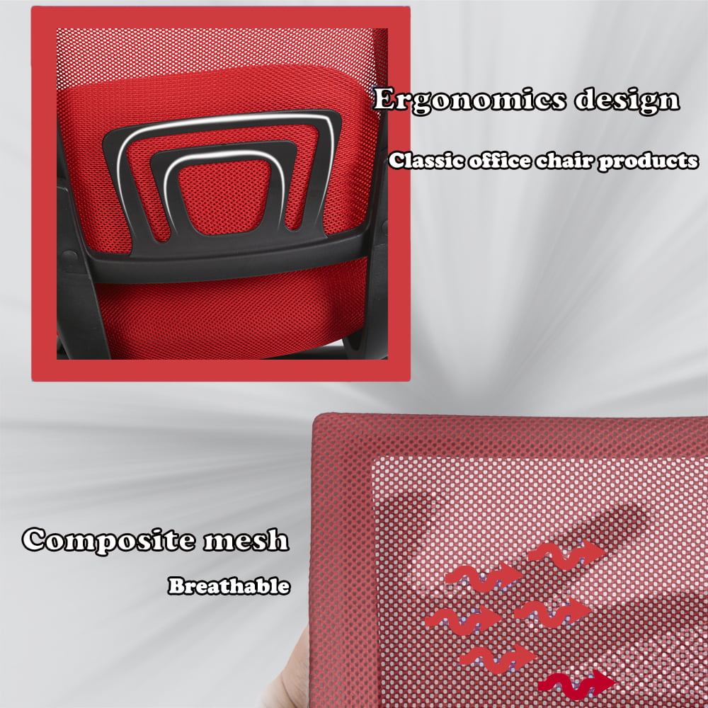 Ergonomic Mesh Computer Office Desk Midback Task Chair w/Metal Base H03 set of 2