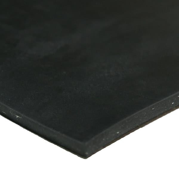 Cloth Inserted SBR 3/16 in. x 36 in. x 96 in. 70A Rubber Sheet - Black