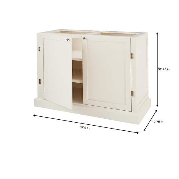 Prescott Polar White Modular 6-Shelf Pantry Base