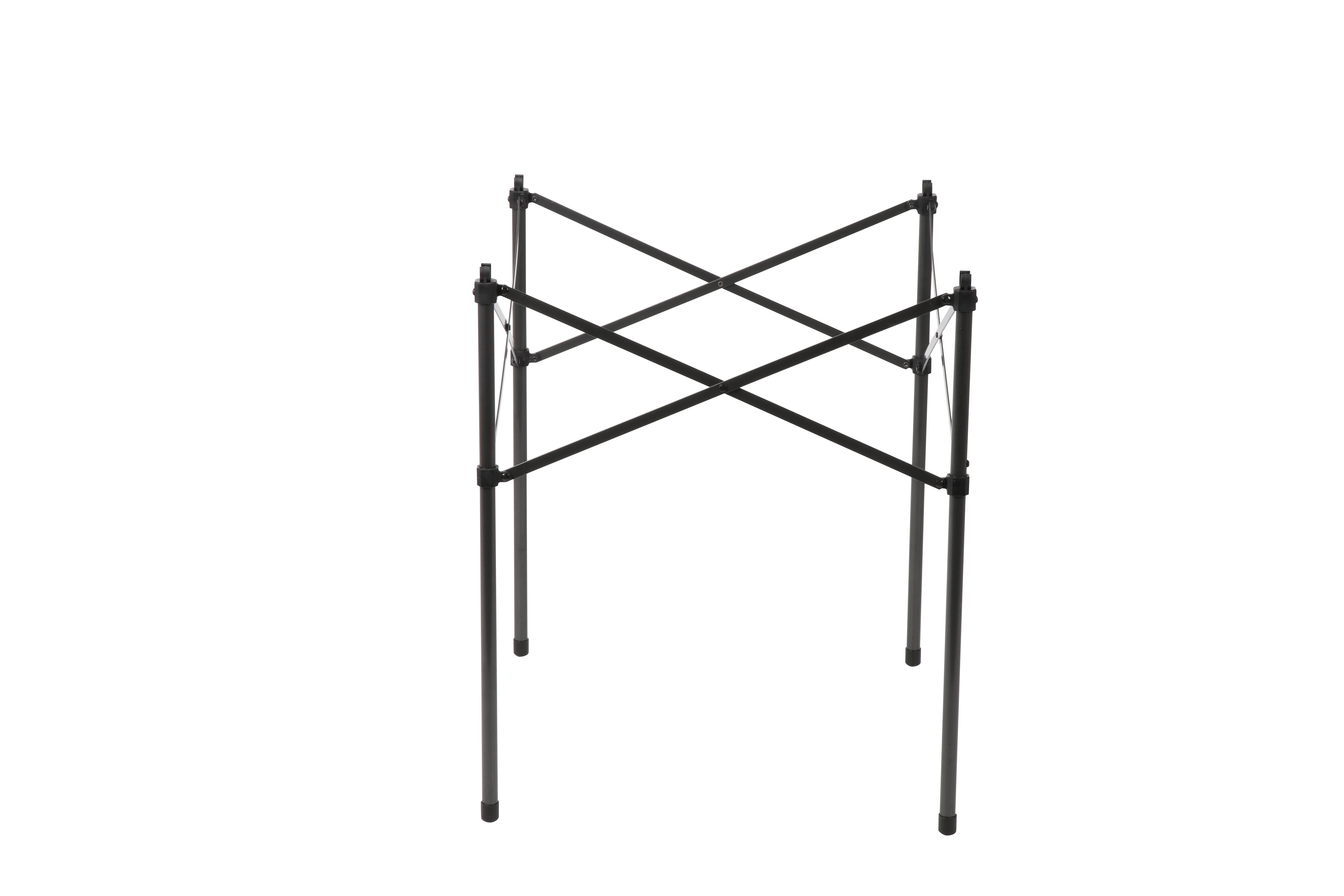 Ozark Trail Square Folding Aluminum Roll-Top Camp Table,31.5” x 31.5” x 27.5”