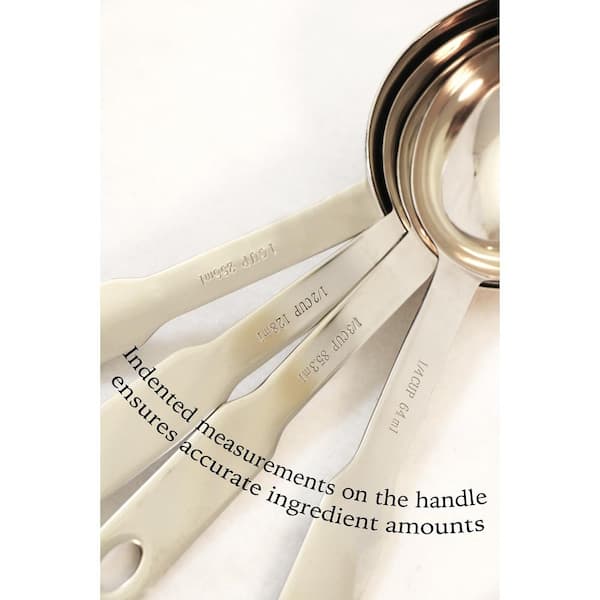 4-Piece Heavy Duty Stainless Steel Measuring Spoon Set