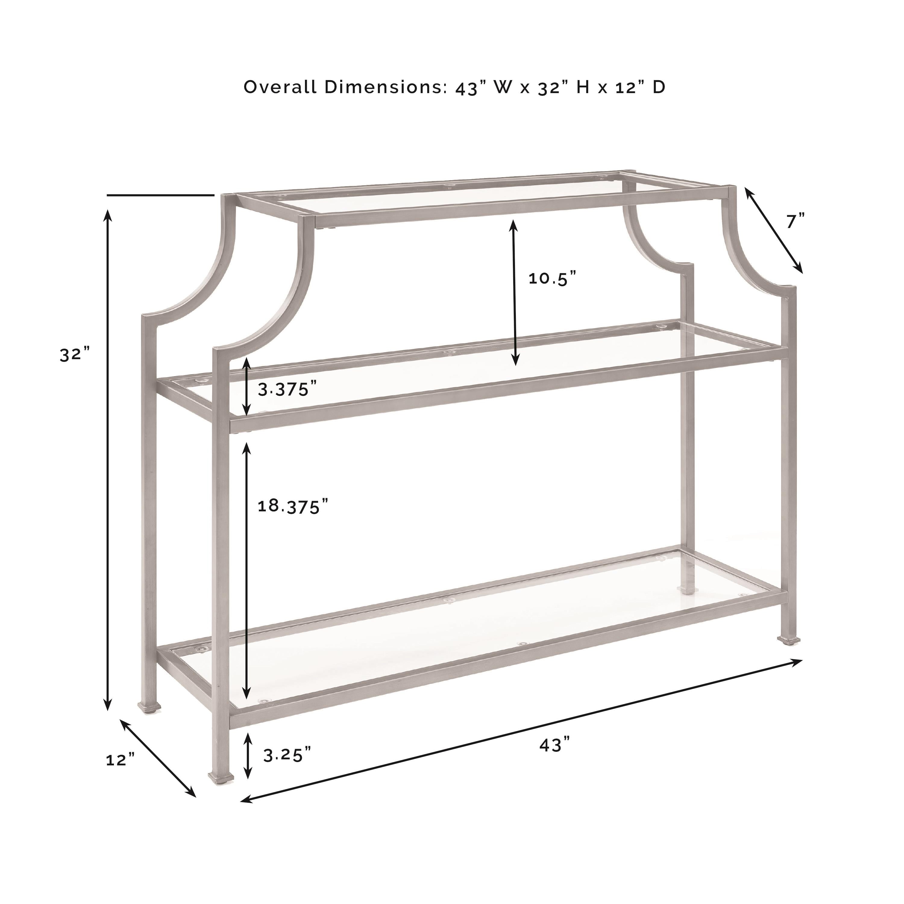 Crosley Furniture Aimee Glass Console Table