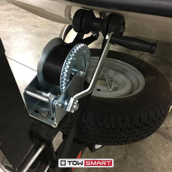 1,500 lb., 2 in. x 20 ft. Manual Trailer Winch