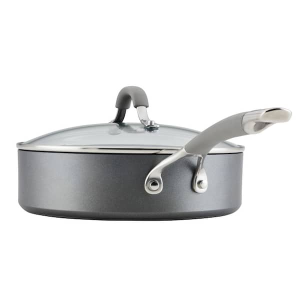 Elementum 10-Piece Hard-Anodized Nonstick Cookware Set in Gray