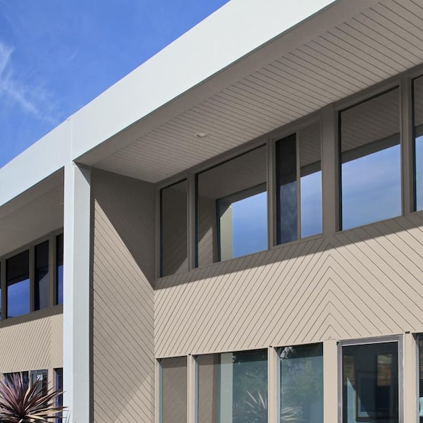 5 gal. #HDC-AC-04 Avenue Tan Satin Exterior Paint