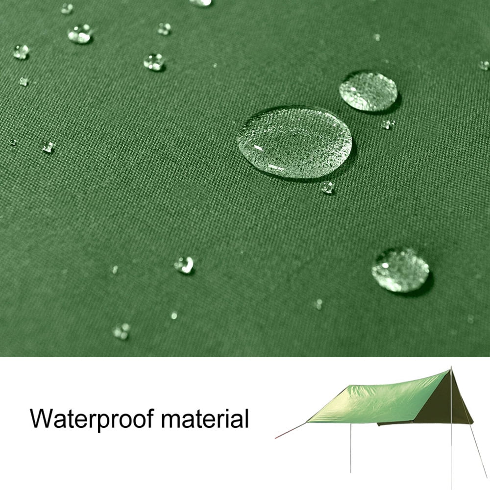 Maraawa Camping Tarp Hammock Tarp Rain Fly Tarp Waterproof Portable Shelter Tarp for Camping Backpacking Outdoor Adventure 10ft x 10ft Green