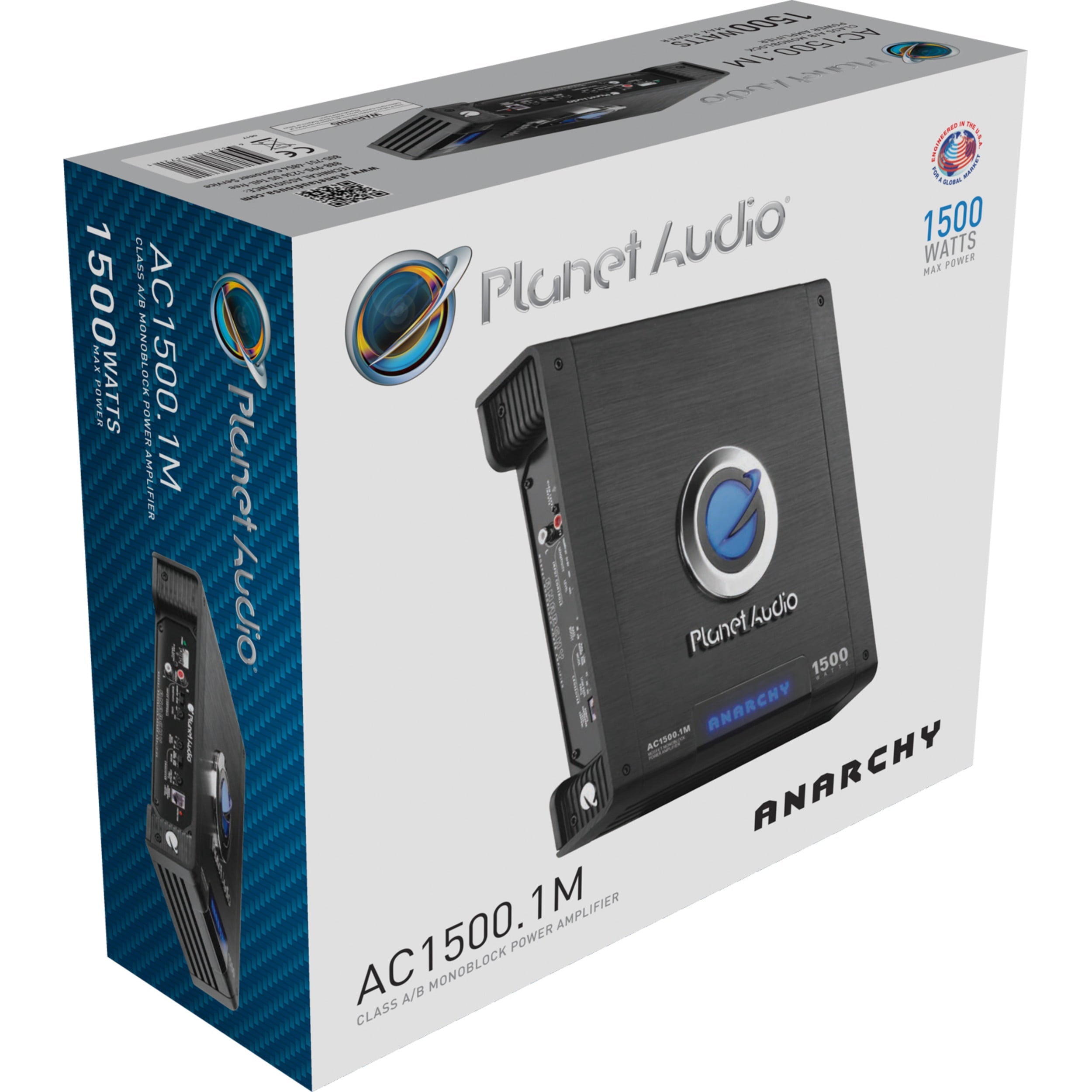Planet Audio AC15001M 1500 Watt Monoblock A/B Car Audio Amplifier with Remote