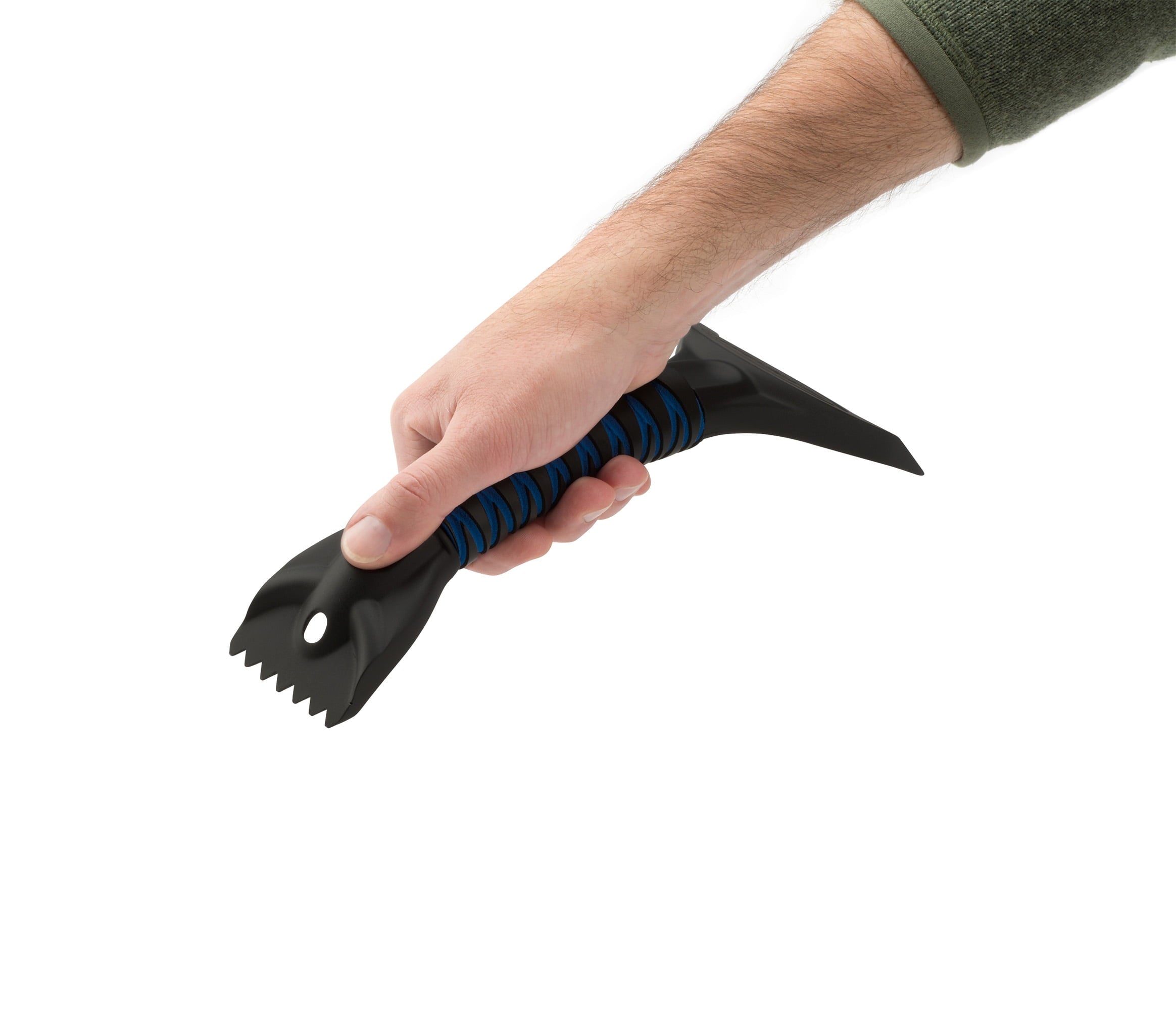 Suncast 11in. Telescoping Blue Car Shovel and Arched Ice Scraper Combo Set