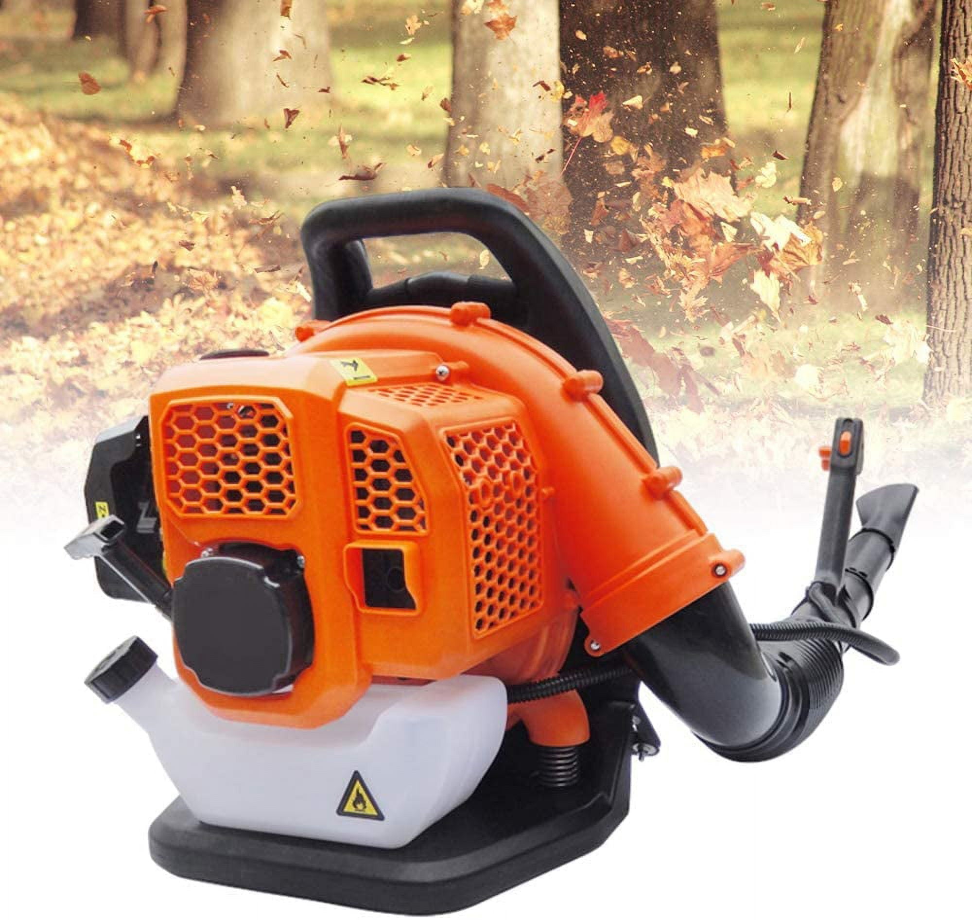 Wuzstar 42.7 CC 2-Stroke Gas Backpack Leaf Blower 1.2L Tank Powerful Engine for Lawn Garden Care