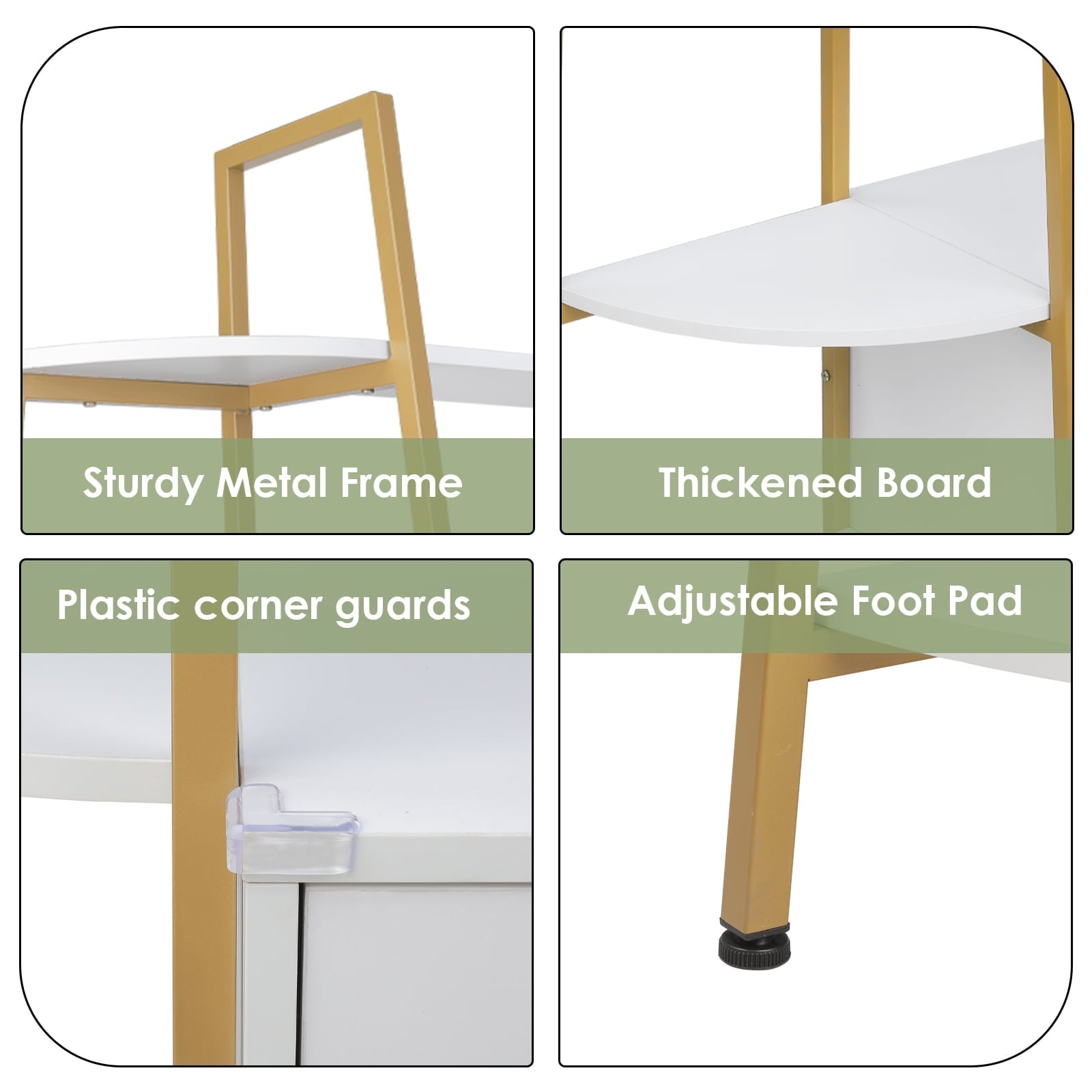 Homfa Large 5-Tier Bookshelf, 53.5