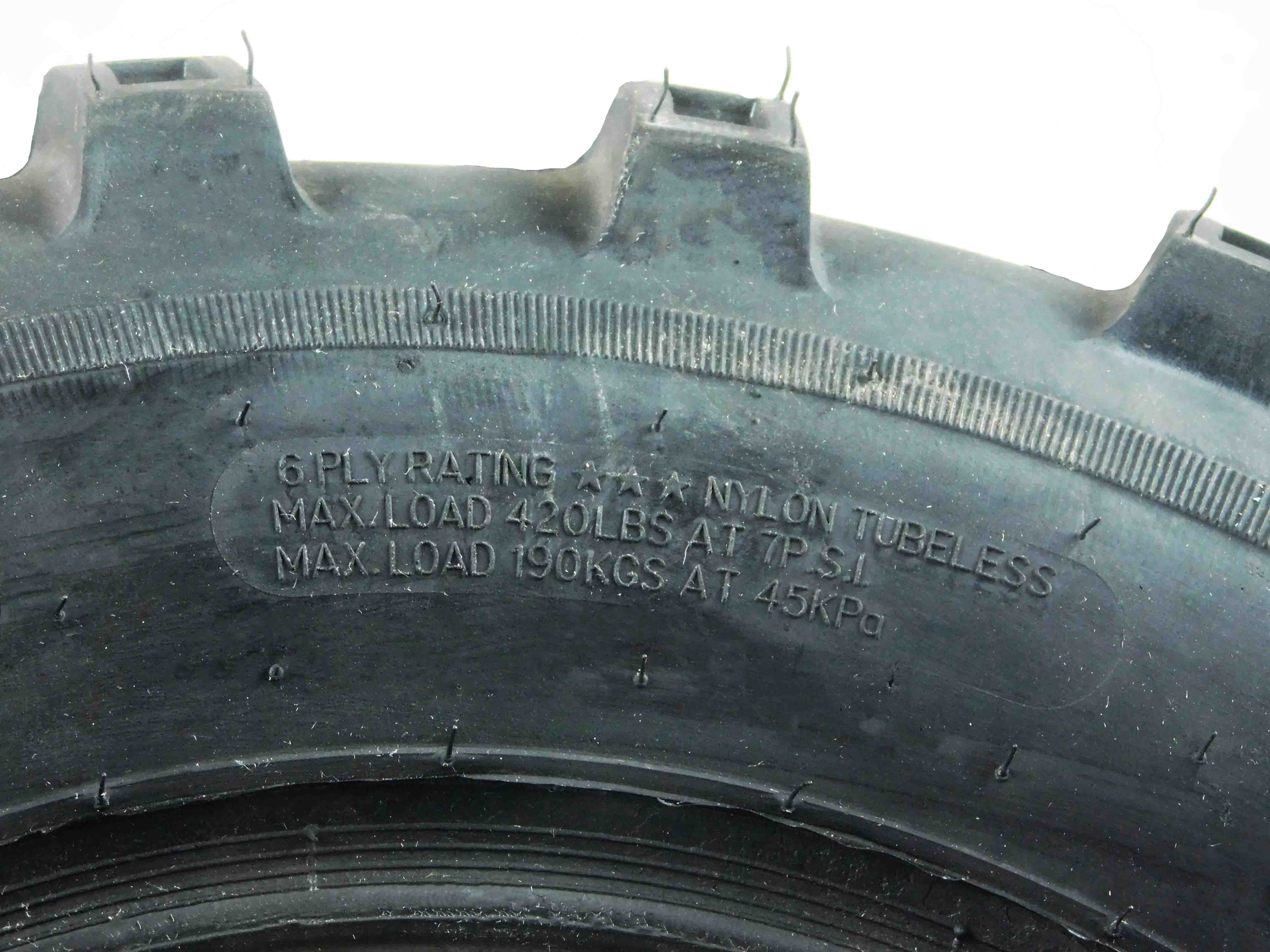 MASSFX 25X10-12 MS ATV Tire 2 Set Rear 6PLY 1/2 Tread Depth