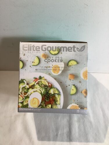 Elite Gourmet EGC-007 Rapid Egg Cooker 7 Easy-To-Peel Hard Medium Soft Boiled...