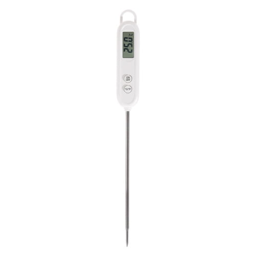 VEAREAR Food Thermometer LCD Large Screen Digital Display Food Grade Stainless Steel Probe Fast Gauge Hand Tool BBQ Meat Cake Food Temperature Measurement Tool Kitchen Gadgets