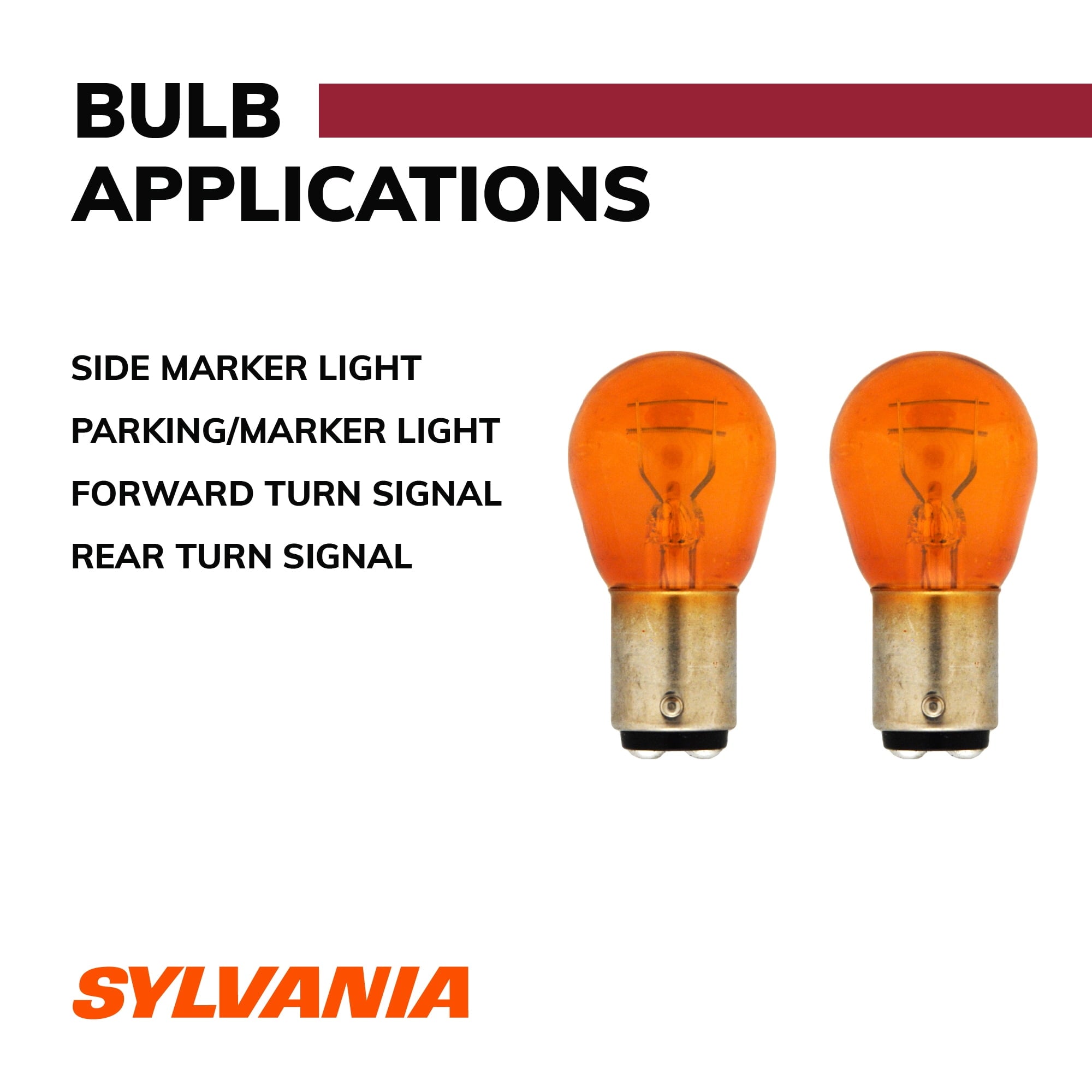 Sylvania 1157A Long Life Automotive Mini Bulb, Pack of 2.