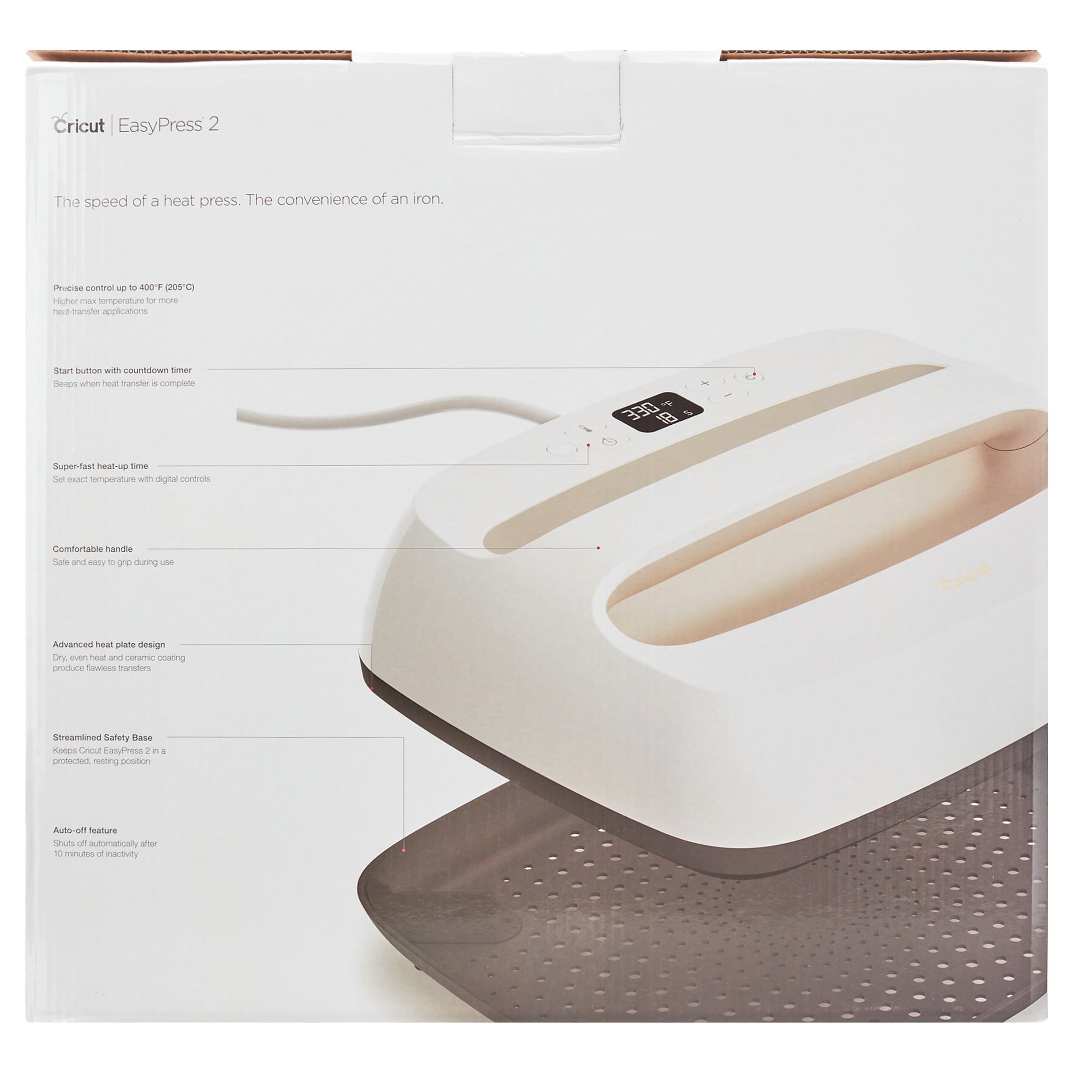 Cricut EasyPress® 2, Daybreak - 12 in x 10 in - Handheld Heat Press