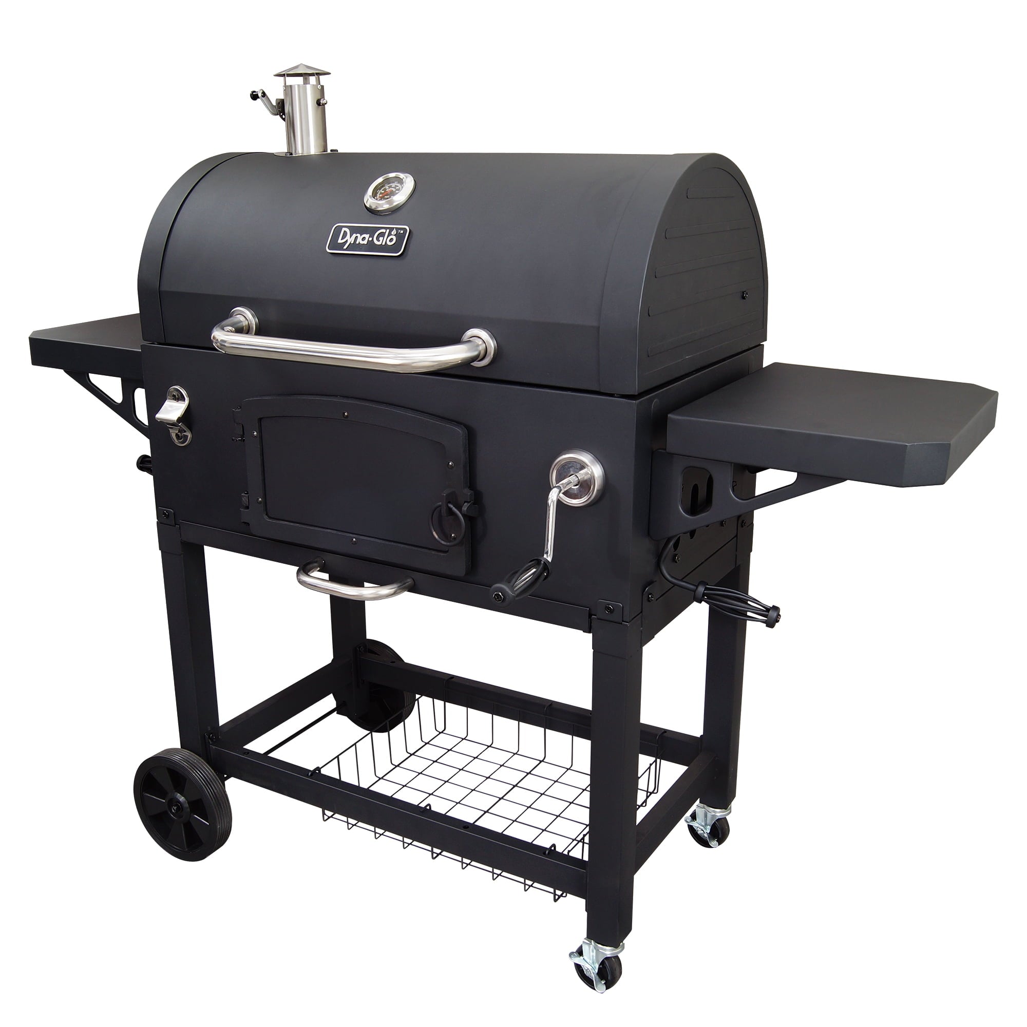 X-Large Heavy-Duty Charcoal Grill - 32 in. W- 816 sq.in. of Cooking Area Black