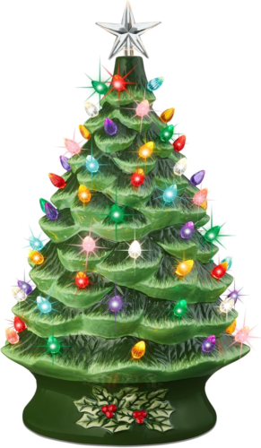 Best Choice Products 24In Extra Large Ceramic Christmas Tree, Pre-Lit Hand-Paint