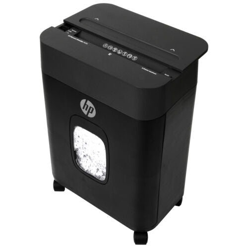 HP Paper Shredder 8 Sheet Micro Cut w/ Pullout Basket & Casters | MC83