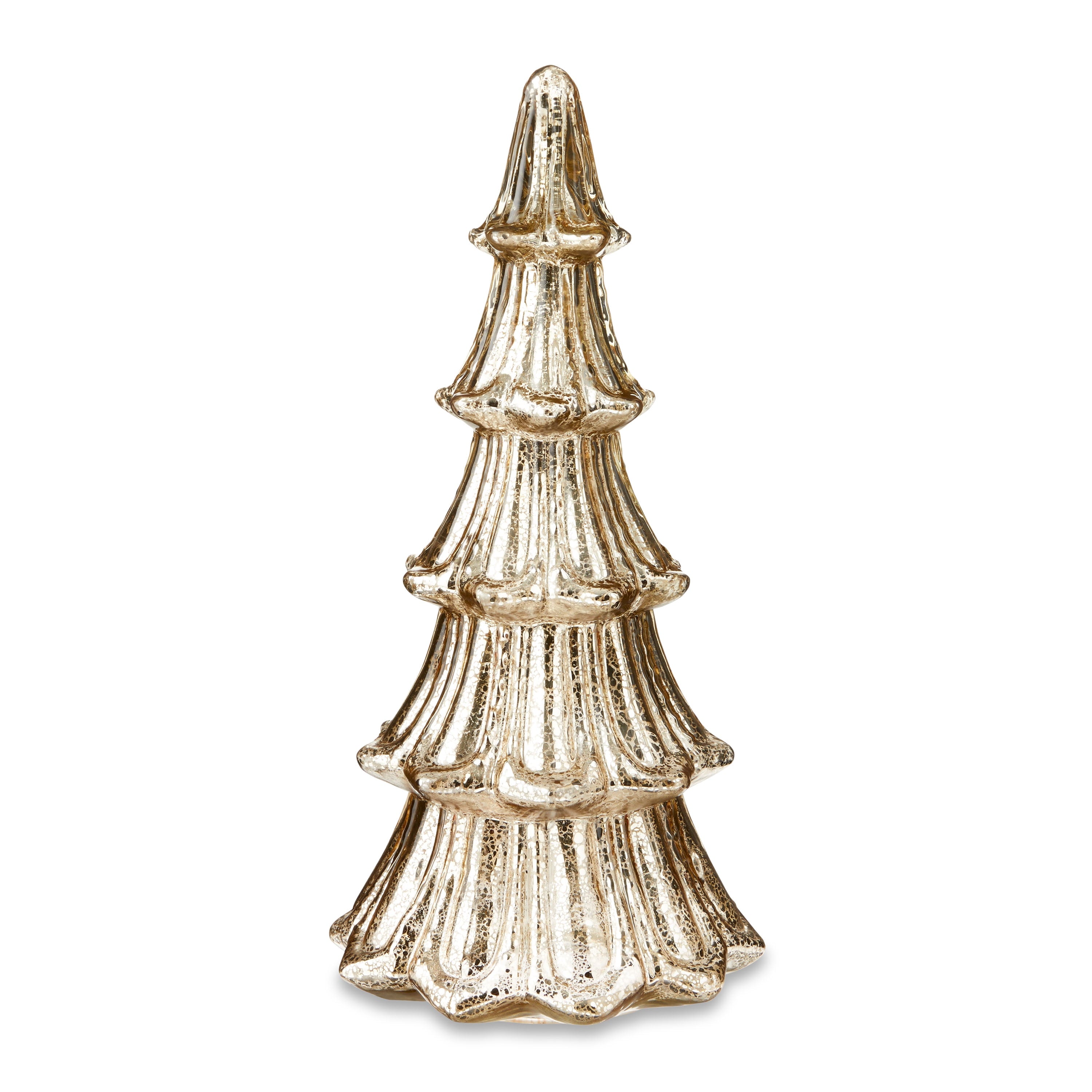 My Texas House Gold Glass Tree Decoration, 15 inch