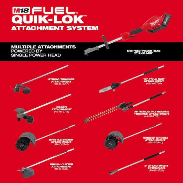 M18 FUEL 16 in. String Trimmer Attachment for Milwaukee QUIK-LOK Attachment System