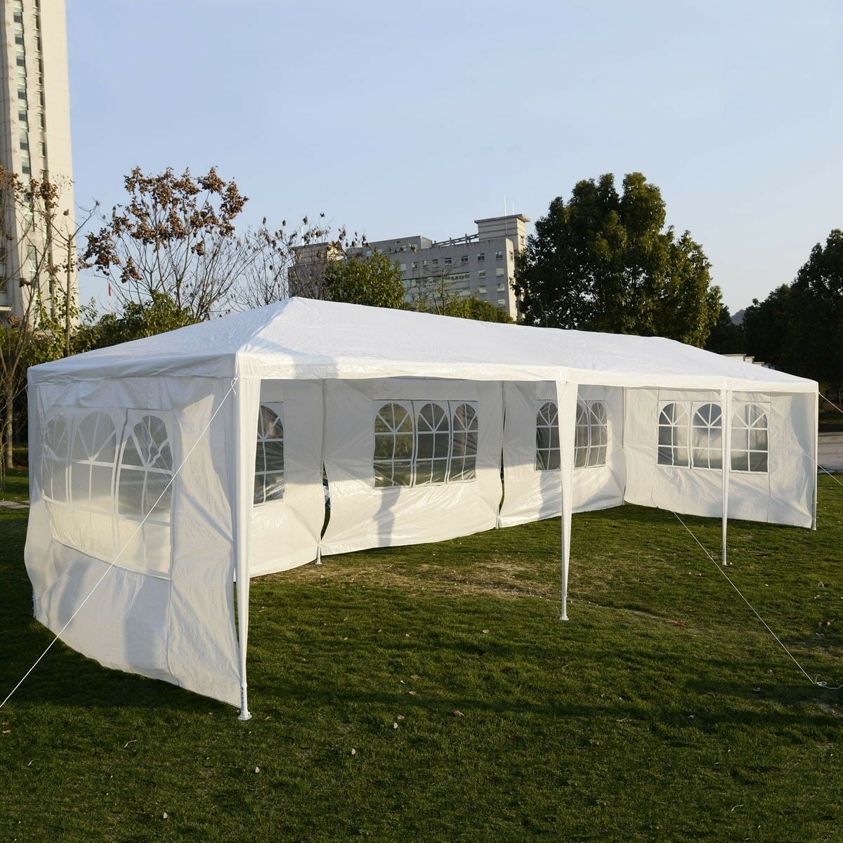 Costway 10'x30' Party Wedding Tent Canopy Heavy duty Pavilion 5 Sidewall