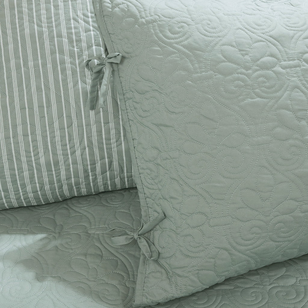 Home Essence Vancouver 6 Piece Reversible Daybed Cover Set, Seafoam