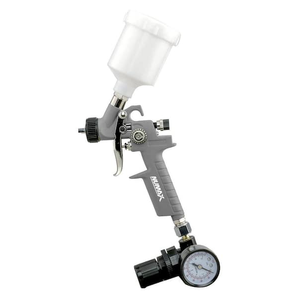 Pneumatic 0.8 mm Tip Mini HVLP Gravity Feed Spray Gun with 125 cc Plastic Cup