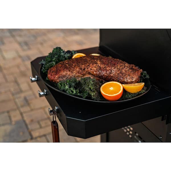Oakford 1150 3-Burner Plus Offset Smoker Charcoal and Propane Combo Grill in Black