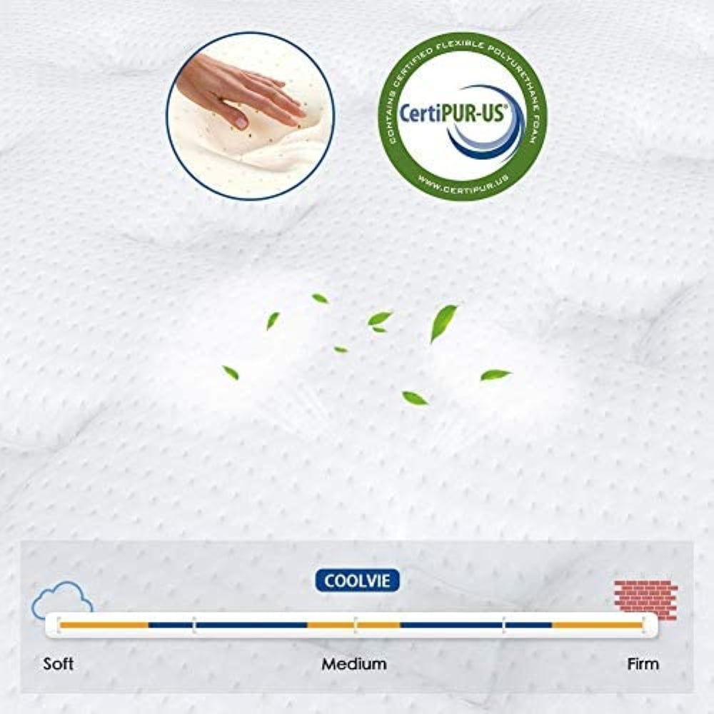 Mattress, Coolvie 10 inch Hybrid Mattress in a Box, Medium Firm, Multiple Sizes
