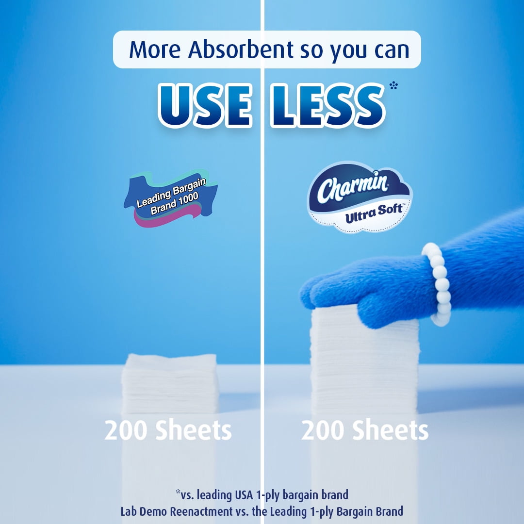 Charmin Ultra Soft Toilet Paper, 18 Mega Rolls