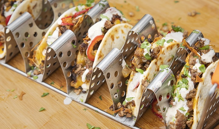 Blackstone Stainless Steel Taco Rack Holder with Handles