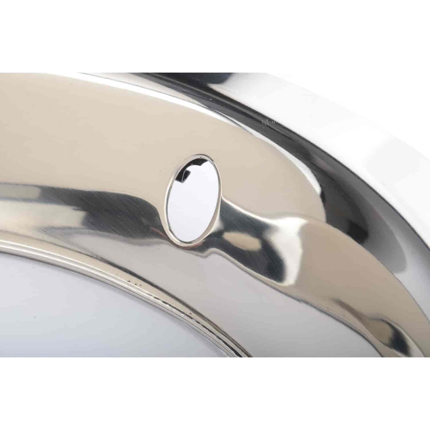 JEGS 681282 Stainless Steel Trim Ring Fits JEGS 15 in. x 8 in. Rally Wheels 3 in