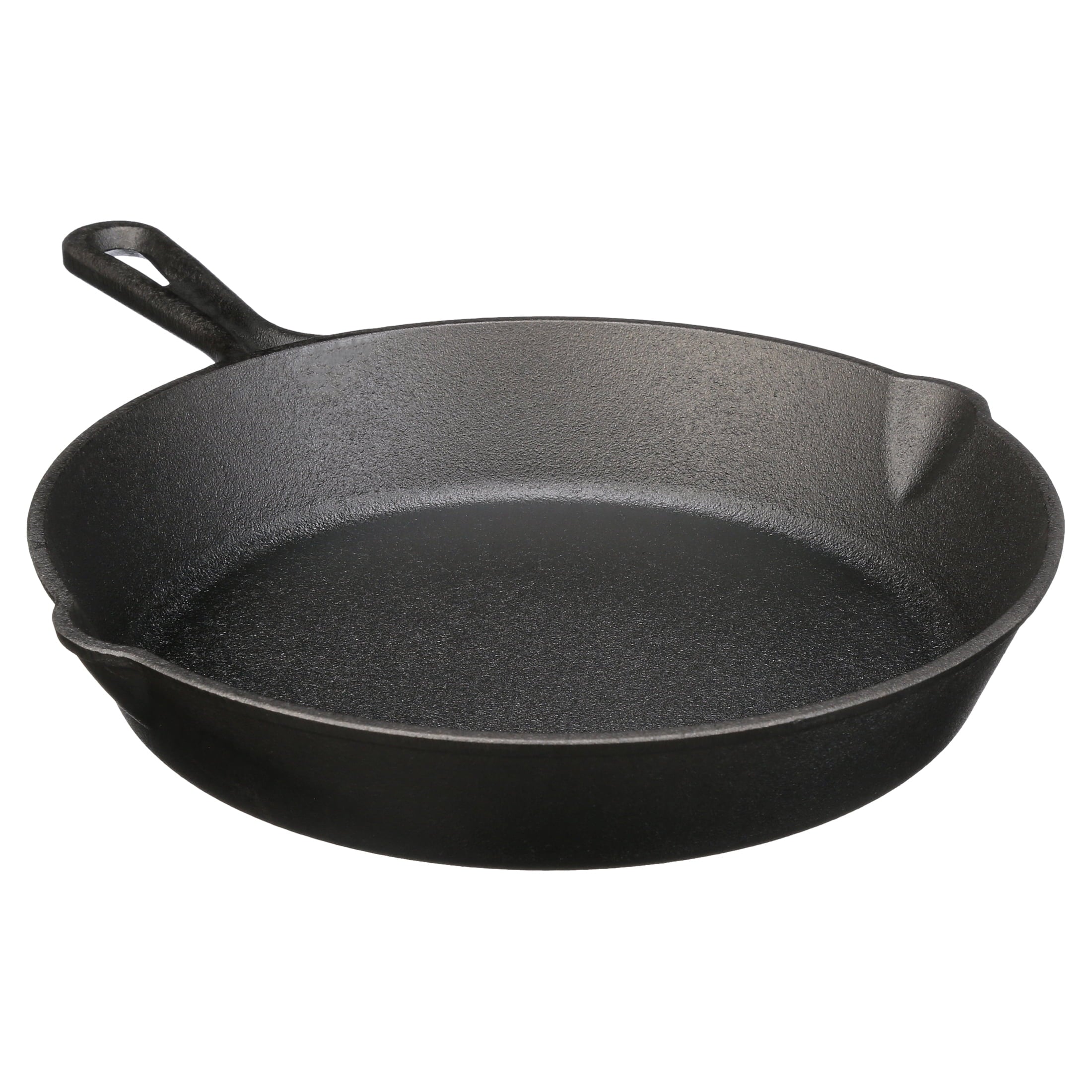 Ozark Trail 4-Piece Cast Iron Skillet Set with Handles and Griddle, Pre-Seasoned, 6