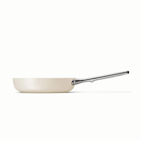 8 in. Ceramic Non-Stick Frying Pan in Cream