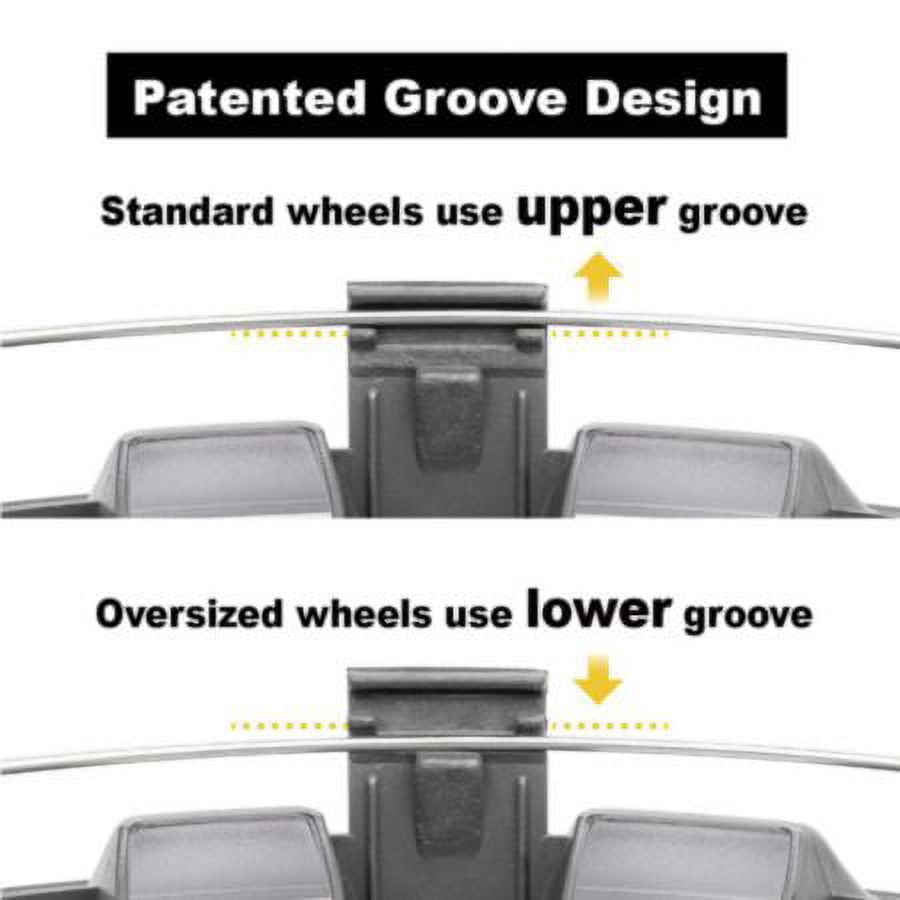 Autocraft Car & SUV Wheel Cover - Hubcaps - Classic Silver High-impact ABS - Trend - Universal - 17