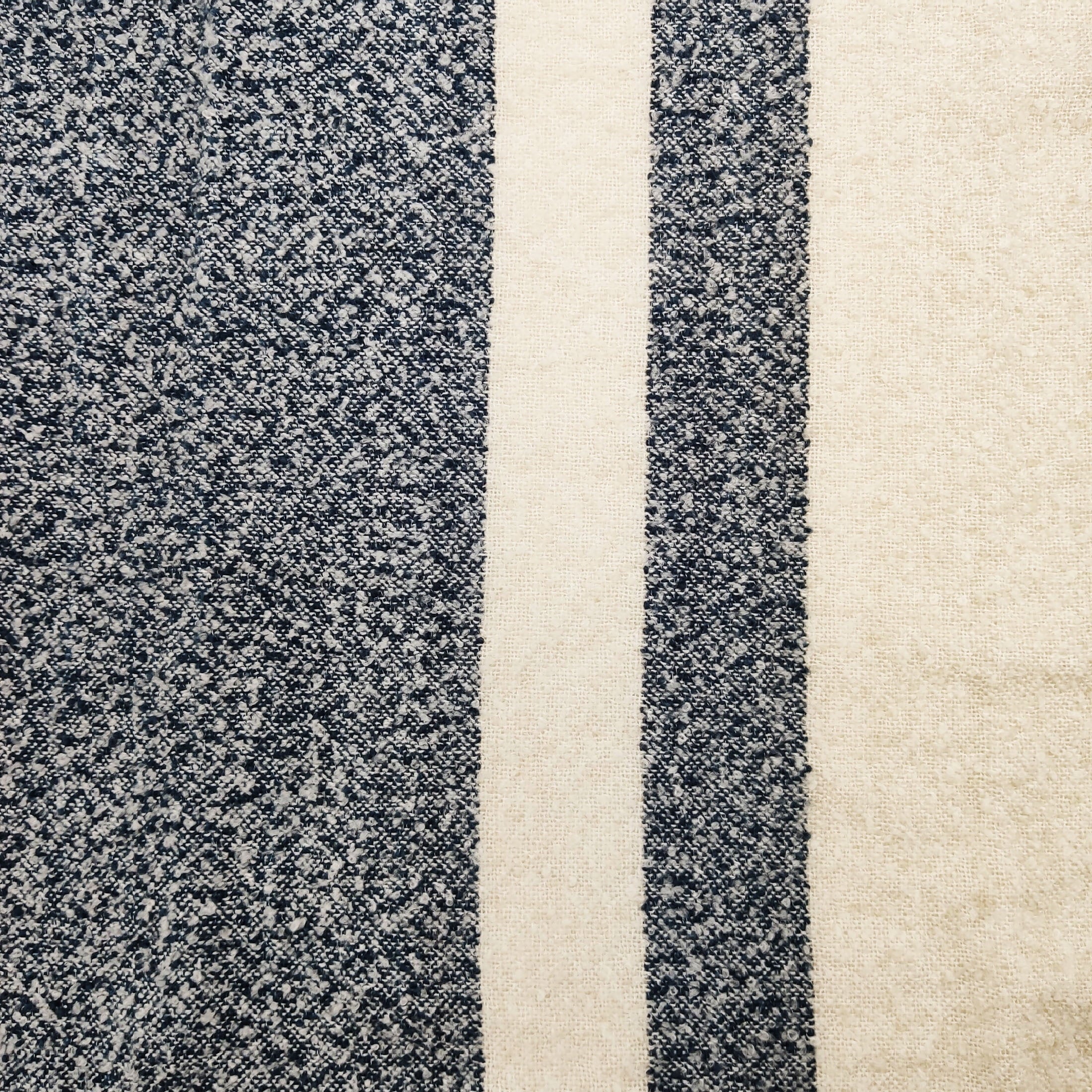 Better Homes & Gardens Striped Boucle Throw, Blue Stripe, 50