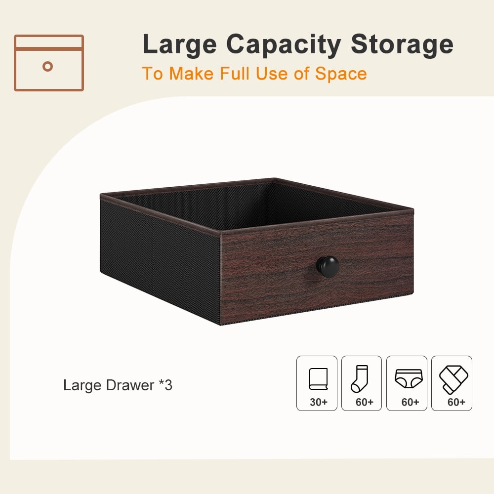 REAHOME Nightstand with Charing Station & USB Ports End Table Set of 2 Modern End Table for Bedroom Living Room Rustic Brown