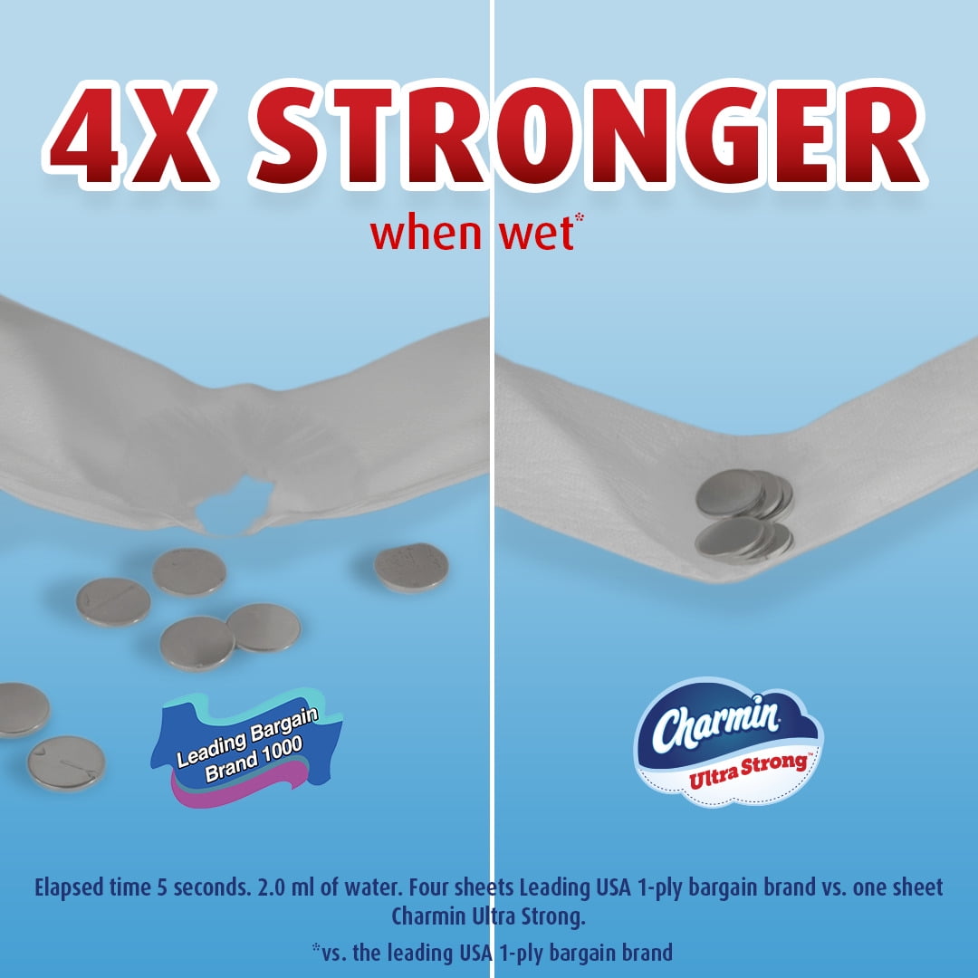 Charmin Ultra Strong Toilet Paper, 6 Super Mega Rolls