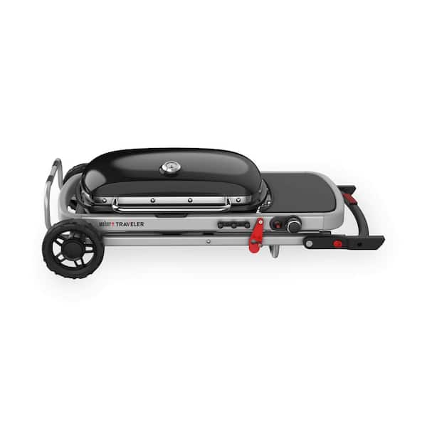 Traveler Portable Propane Gas Grill in Black