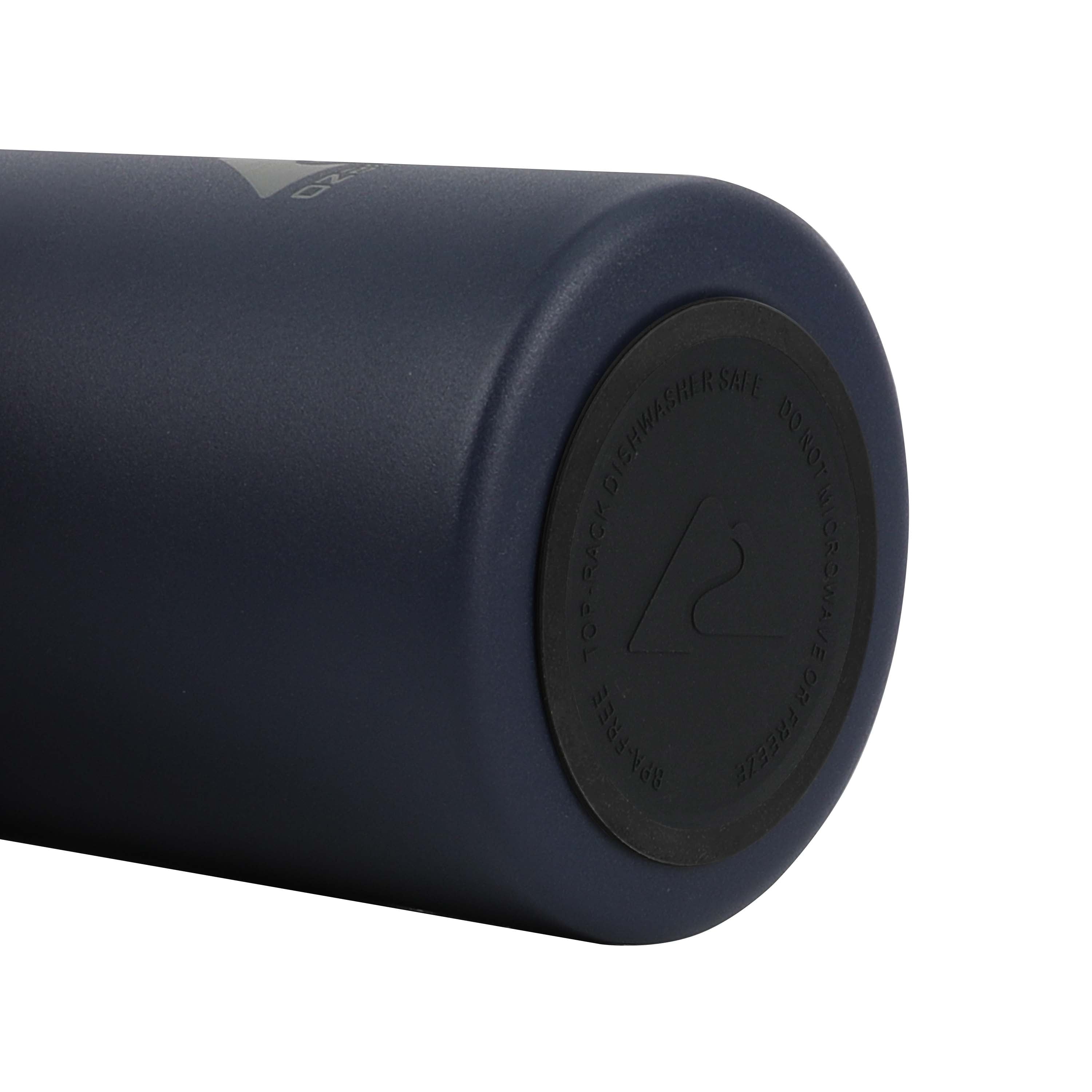 Ozark Trail 24 fl oz Blue Insulated Stainless Steel Water Bottle, Twist Cap with Loop Handle