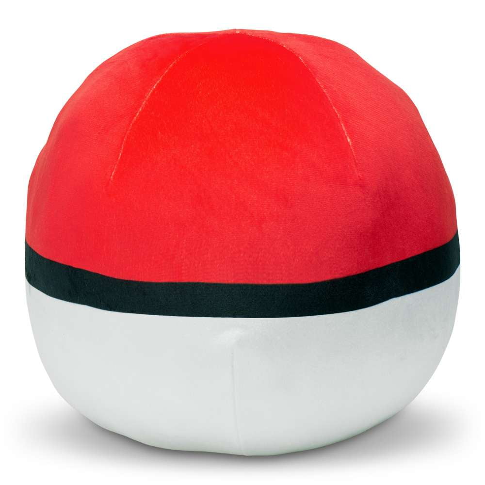 Pokemon Pokeball Round Cloud Pillow, 11 x 11, Red