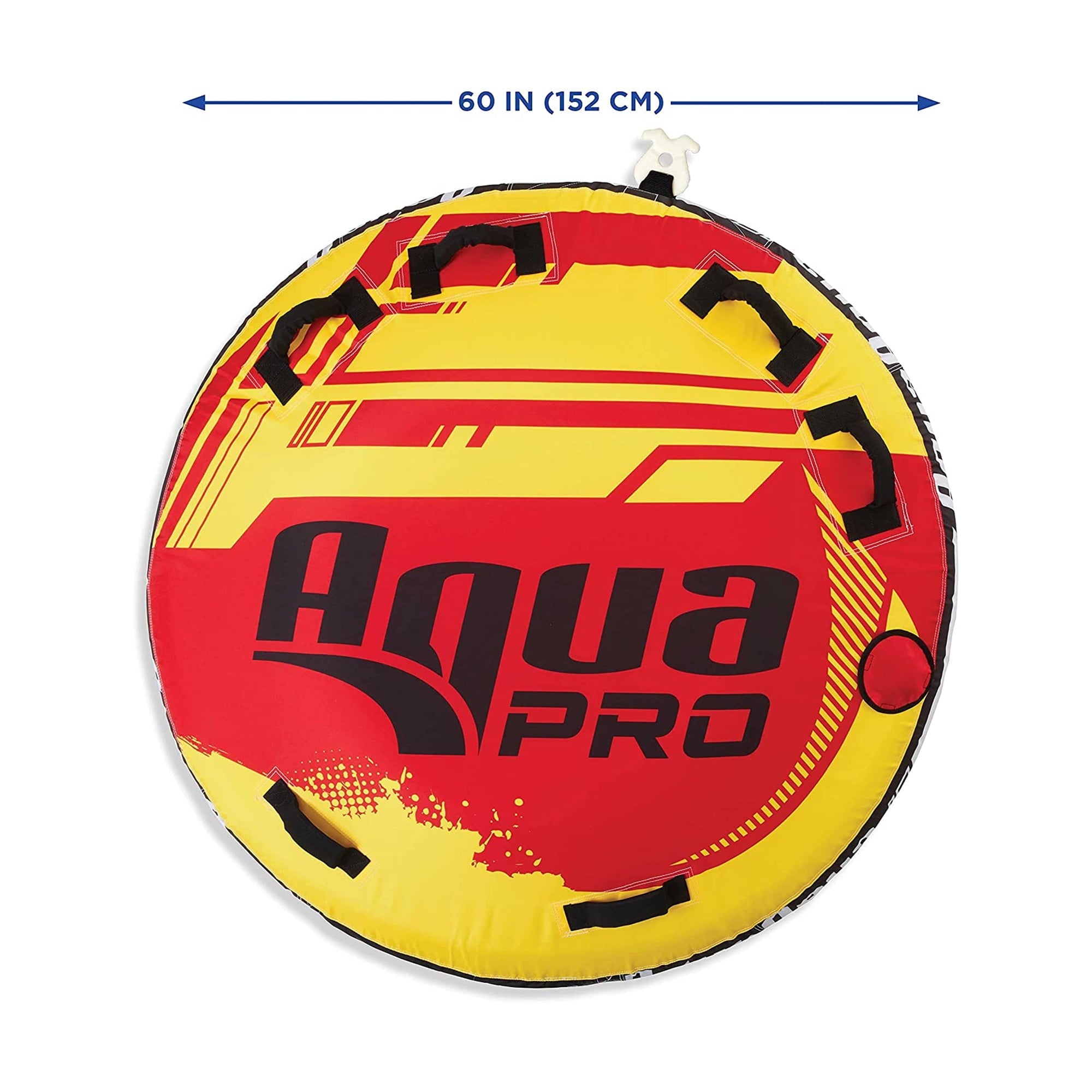 AquaPro Heavy Duty Inflatable Deck Style Raft, Yellow and Red (2 Pack)