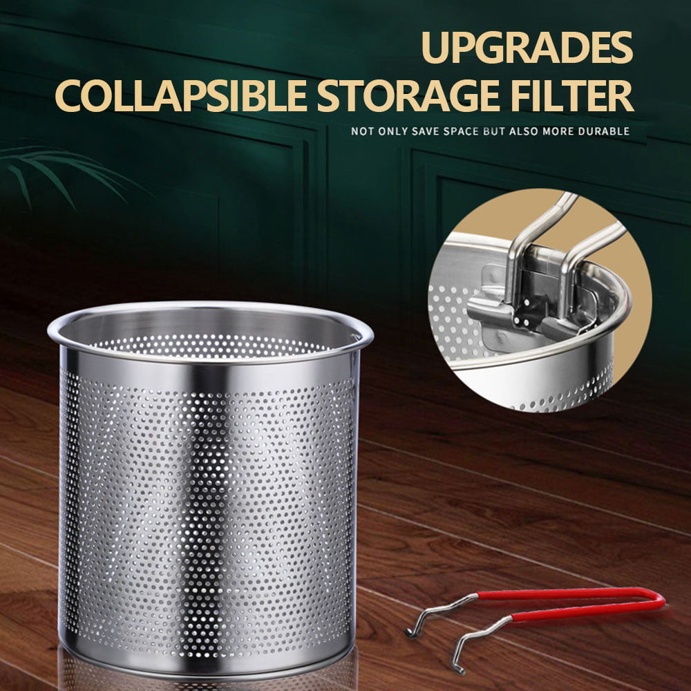 KKMOL Stainless Steel Deep Fryer Pot with Basket Fryer Pan Kitchen Frying Cooking Tool