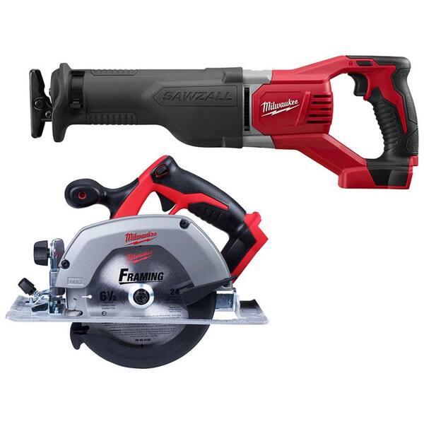 M18 18V Lithium-Ion Cordless SAWZALL Reciprocating Saw and 6-1/2 in. Circular Saw
