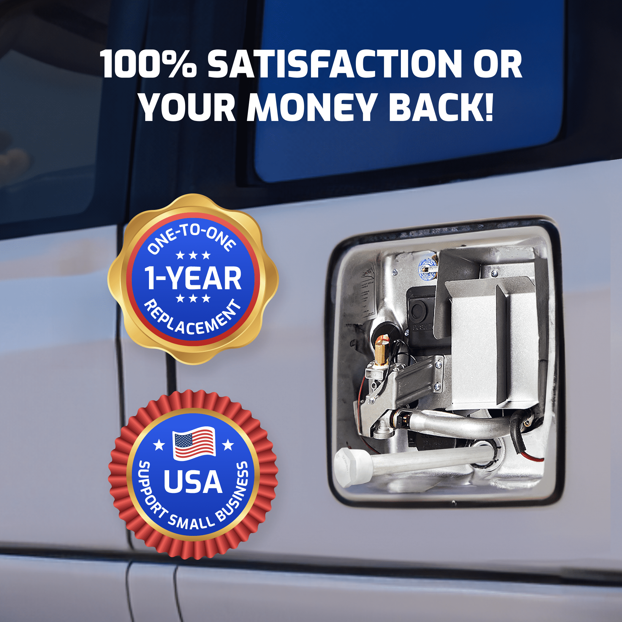 ONENESS 369 (2 Pack) Suburban Atwood Camper Travel Trailer RV Anode Rod Water Heater Replacement Part 232767 - Magnesium with PTFE Thread Seal Teflon Tape + 1 Year Warranty