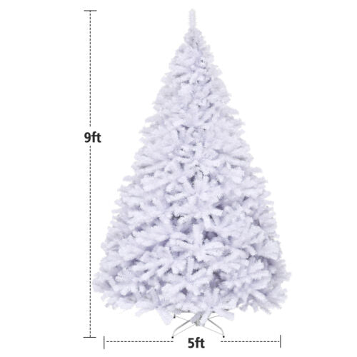 Costway 9Ft Hinged Artificial Christmas Tree Premium Pine Home 2132 Tips w/Stand