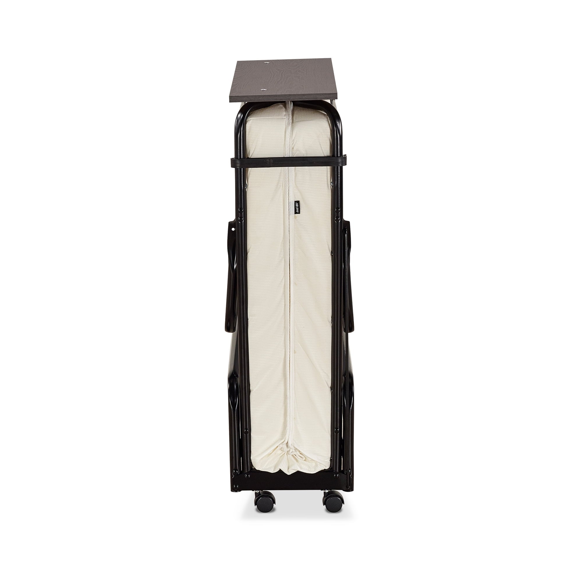 Jay-Be Visitor Contract Folding Bed with Performance e-Fibre Mattress and Automatic Folding Legs, Compact, Oversize