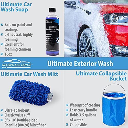 Car Wash Kit 20pc Car Detailing & Car Cleaning Kit Complete Car Wash Kit With