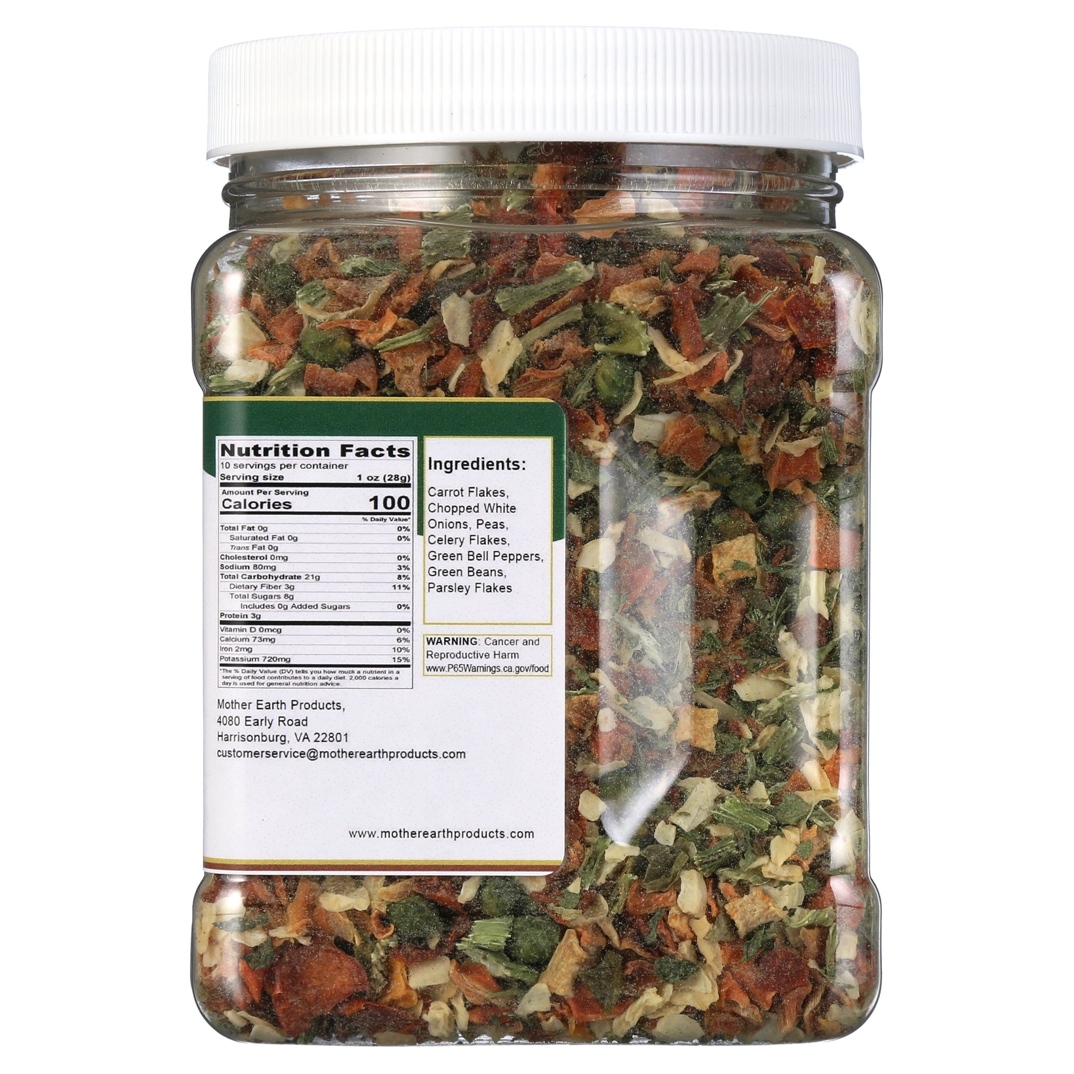 Mother Earth Products Dehydrated Vegetable Soup Blend, Jar